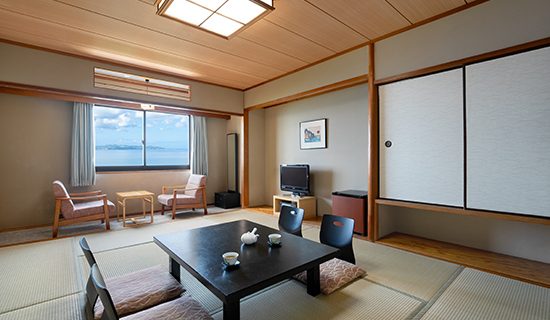 Japanese-style room ocean view